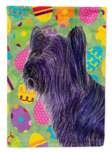 Load image into Gallery viewer, Skye Terrier Easter Eggtravaganza Flag Canvas House Size