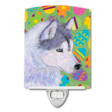 Load image into Gallery viewer, Siberian Husky Easter Eggtravaganza Ceramic Night Light SS4809CNL