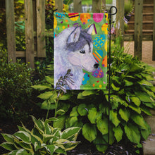 Load image into Gallery viewer, Siberian Husky Easter Eggtravaganza Garden Flag - Outdoor Decorative Yard Flag