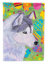 Load image into Gallery viewer, Siberian Husky Easter Eggtravaganza Garden Flag - Outdoor Decorative Yard Flag