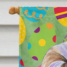 Load image into Gallery viewer, Shih Tzu Easter Eggtravaganza Flag Canvas House Size