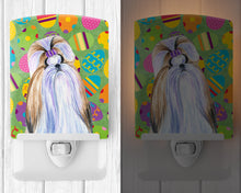 Load image into Gallery viewer, Shih Tzu Easter Eggtravaganza Ceramic Night Light SS4810CNL