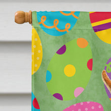 Load image into Gallery viewer, Min Pin Easter Eggtravaganza Flag Canvas House Size