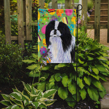 Load image into Gallery viewer, Japanese Chin Easter Eggtravaganza Garden Flag - Outdoor Decorative Yard Flag