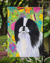 Load image into Gallery viewer, Japanese Chin Easter Eggtravaganza Garden Flag - Outdoor Decorative Yard Flag