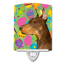 Load image into Gallery viewer, Doberman Easter Eggtravaganza Ceramic Night Light SS4813CNL