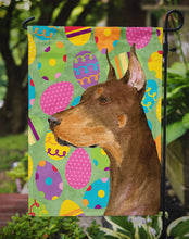 Load image into Gallery viewer, Doberman Easter Eggtravaganza Garden Flag - Outdoor Decorative Yard Flag