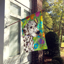 Load image into Gallery viewer, Dalmatian Easter Eggtravaganza Flag Canvas House Size
