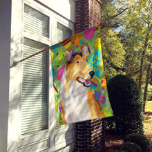 Load image into Gallery viewer, Collie Smooth Easter Eggtravaganza Flag Canvas House Size