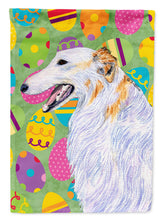 Load image into Gallery viewer, Borzoi Easter Eggtravaganza Flag Canvas House Size