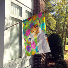 Load image into Gallery viewer, Fox Terrier Easter Eggtravaganza Flag Canvas House Size