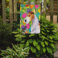 Load image into Gallery viewer, Fox Terrier Easter Eggtravaganza Garden Flag - Outdoor Decorative Yard Flag