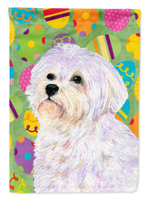 Load image into Gallery viewer, Maltese Easter Eggtravaganza Garden Flag - Outdoor Decorative Yard Flag
