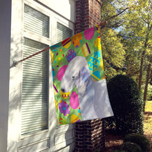 Load image into Gallery viewer, Bedlington Terrier Easter Eggtravaganza Flag Canvas House Size