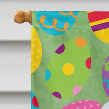 Load image into Gallery viewer, Bedlington Terrier Easter Eggtravaganza Flag Canvas House Size