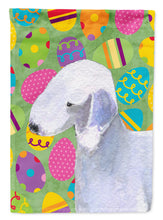 Load image into Gallery viewer, Bedlington Terrier Easter Eggtravaganza Garden Flag - Outdoor Decorative Yard Flag
