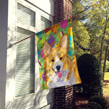 Load image into Gallery viewer, Corgi Easter Eggtravaganza Flag Canvas House Size