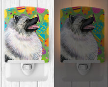 Load image into Gallery viewer, Keeshond Easter Eggtravaganza Ceramic Night Light SS4833CNL
