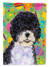 Load image into Gallery viewer, Portuguese Water Dog Easter Eggtravaganza Flag Canvas House Size