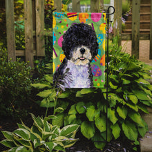 Load image into Gallery viewer, Portuguese Water Dog Easter Eggtravaganza Garden Flag - Outdoor Decorative Yard Flag