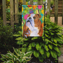 Load image into Gallery viewer, Bulldog English Easter Eggtravaganza Garden Flag - Outdoor Decorative Yard Flag
