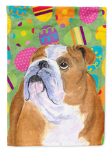 Load image into Gallery viewer, Bulldog English Easter Eggtravaganza Garden Flag - Outdoor Decorative Yard Flag
