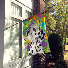 Load image into Gallery viewer, Dalmatian Easter Eggtravaganza Flag Canvas House Size