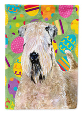 Load image into Gallery viewer, Wheaten Terrier Soft Coated Easter Eggtravaganza Flag Canvas House Size
