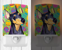 Load image into Gallery viewer, Doberman Easter Eggtravaganza Ceramic Night Light SS4840CNL