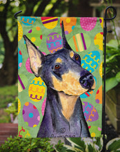 Load image into Gallery viewer, Doberman Easter Eggtravaganza Garden Flag - Outdoor Decorative Yard Flag