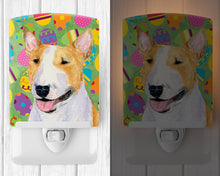 Load image into Gallery viewer, Bull Terrier Easter Eggtravaganza Ceramic Night Light SS4841CNL