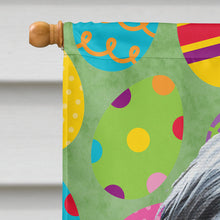 Load image into Gallery viewer, Bearded Collie Easter Eggtravaganza Flag Canvas House Size