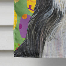 Load image into Gallery viewer, Bearded Collie Easter Eggtravaganza Flag Canvas House Size