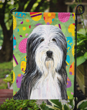 Load image into Gallery viewer, Bearded Collie Easter Eggtravaganza Garden Flag - Outdoor Decorative Yard Flag