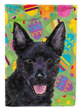 Load image into Gallery viewer, Australian Kelpie Easter Eggtravaganza Flag Canvas House Size