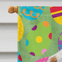 Load image into Gallery viewer, Clumber Spaniel Easter Eggtravaganza Flag Canvas House Size