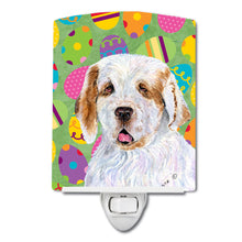 Load image into Gallery viewer, Clumber Spaniel Easter Eggtravaganza Ceramic Night Light SS4845CNL