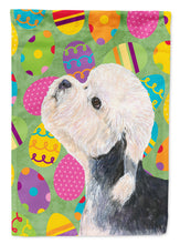 Load image into Gallery viewer, Dandie Dinmont Terrier Easter Eggtravaganza Garden Flag - Outdoor Decorative Yard Flag