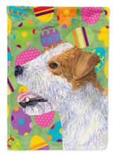 Load image into Gallery viewer, Jack Russell Terrier Easter Eggtravaganza Flag Canvas House Size