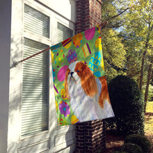 Load image into Gallery viewer, English Toy Spaniel Easter Eggtravaganza Flag Canvas House Size