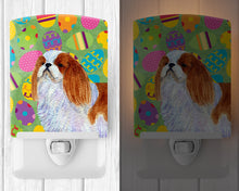 Load image into Gallery viewer, English Toy Spaniel Easter Eggtravaganza Ceramic Night Light SS4852CNL