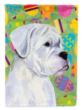 Load image into Gallery viewer, Boxer Easter Eggtravaganza Flag Canvas House Size
