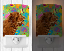 Load image into Gallery viewer, Sussex Spaniel Easter Eggtravaganza Ceramic Night Light SS4855CNL