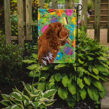 Load image into Gallery viewer, Sussex Spaniel Easter Eggtravaganza Garden Flag - Outdoor Decorative Yard Flag