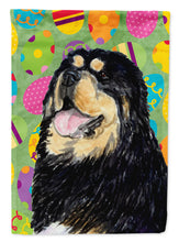 Load image into Gallery viewer, Tibetan Mastiff Easter Eggtravaganza Flag Canvas House Size