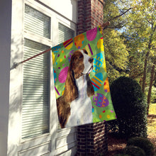Load image into Gallery viewer, Springer Spaniel Easter Eggtravaganza Flag Canvas House Size