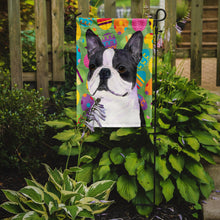Load image into Gallery viewer, Boston Terrier Easter Eggtravaganza Garden Flag - Outdoor Decorative Yard Flag