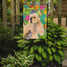 Load image into Gallery viewer, Cocker Spaniel Easter Eggtravaganza Garden Flag - Outdoor Decorative Yard Flag