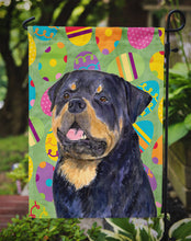 Load image into Gallery viewer, Rottweiler Easter Eggtravaganza Garden Flag - Outdoor Decorative Yard Flag