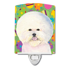 Load image into Gallery viewer, Bichon Frise Easter Eggtravaganza Ceramic Night Light SS4871CNL